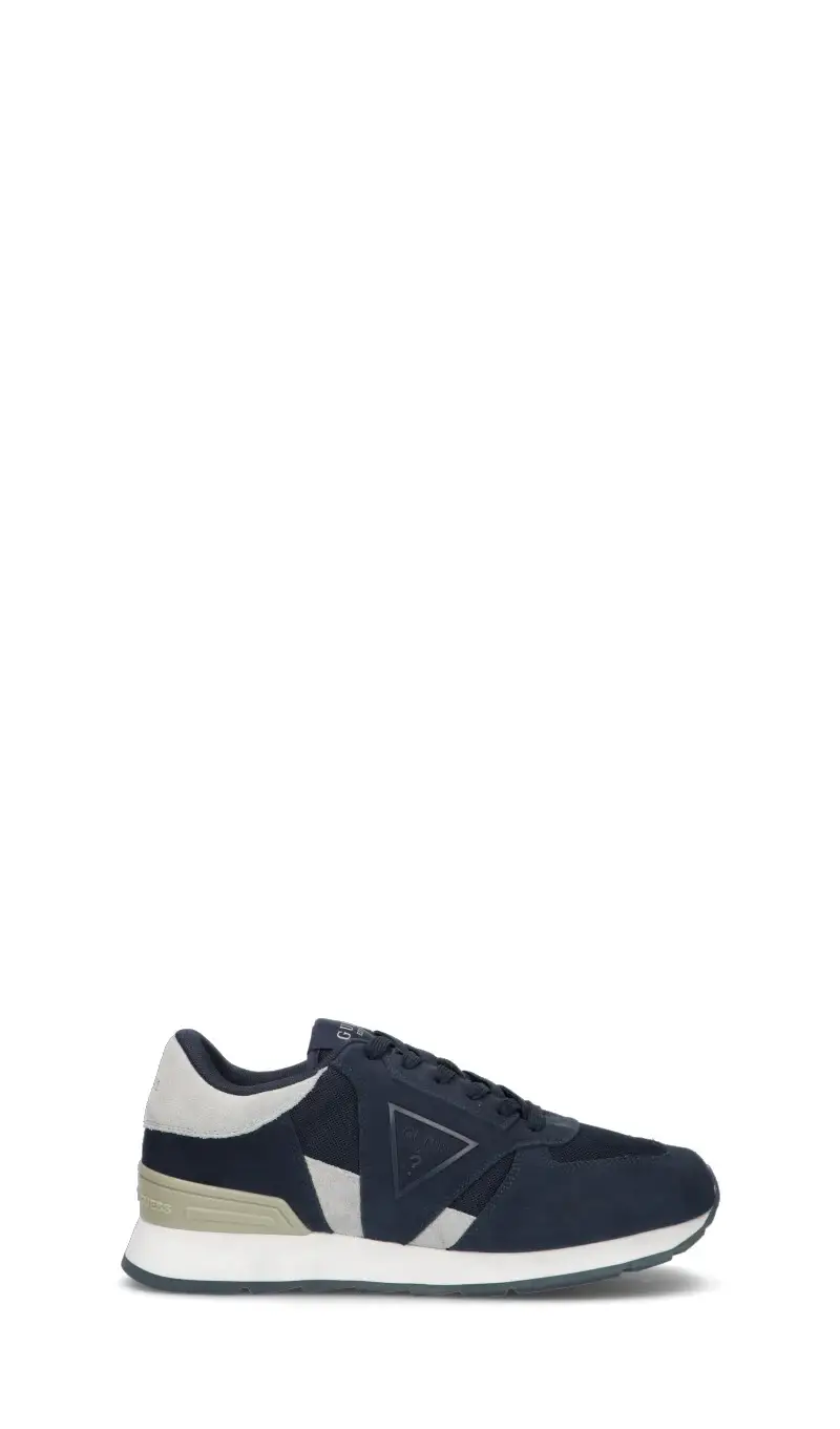 Sneaker uomo blu in suede Vario
