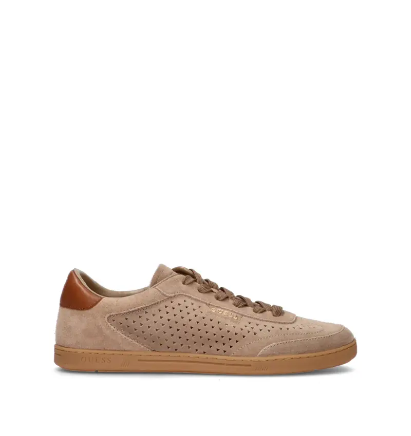 Sneaker uomo marrone in suede Vario