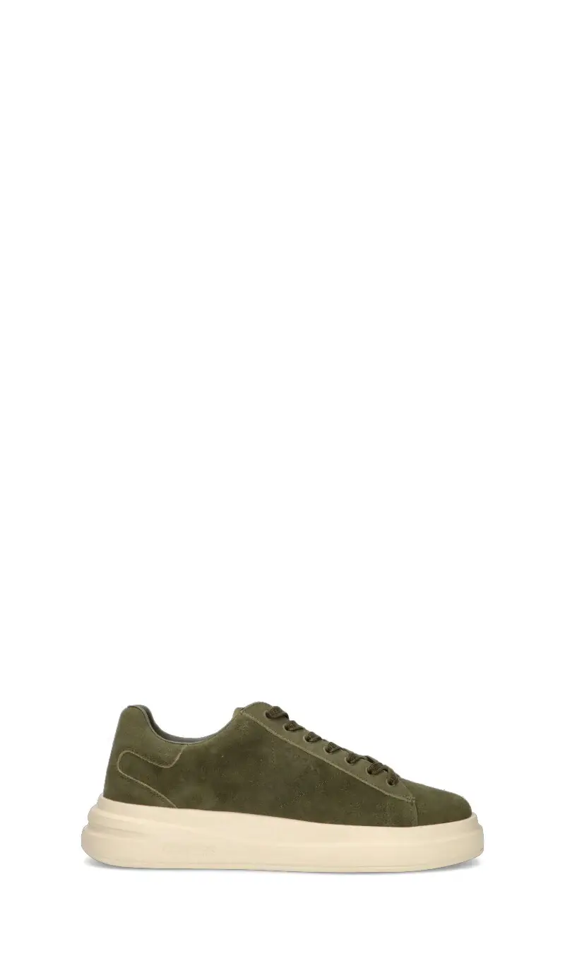 Sneaker uomo verde in suede Vario