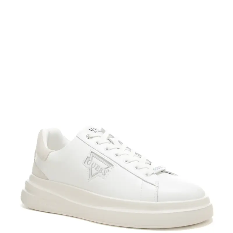 sneakers da donna con inserto in suede ton sur ton sul retro bianche miniatura 2