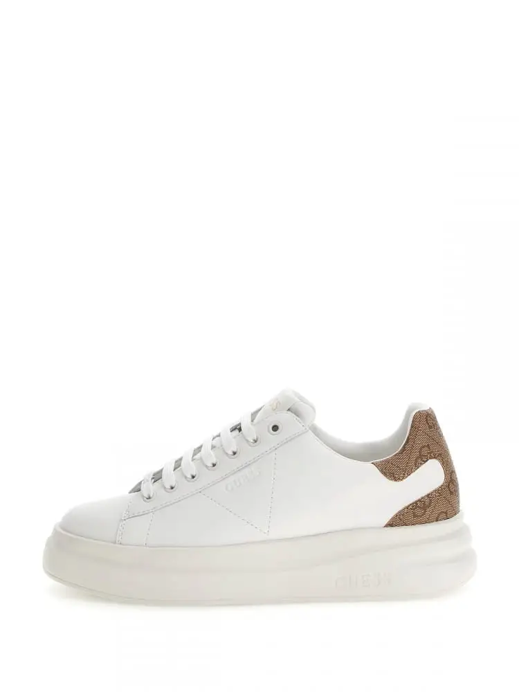 sneakers elbina vera pelle multi beige