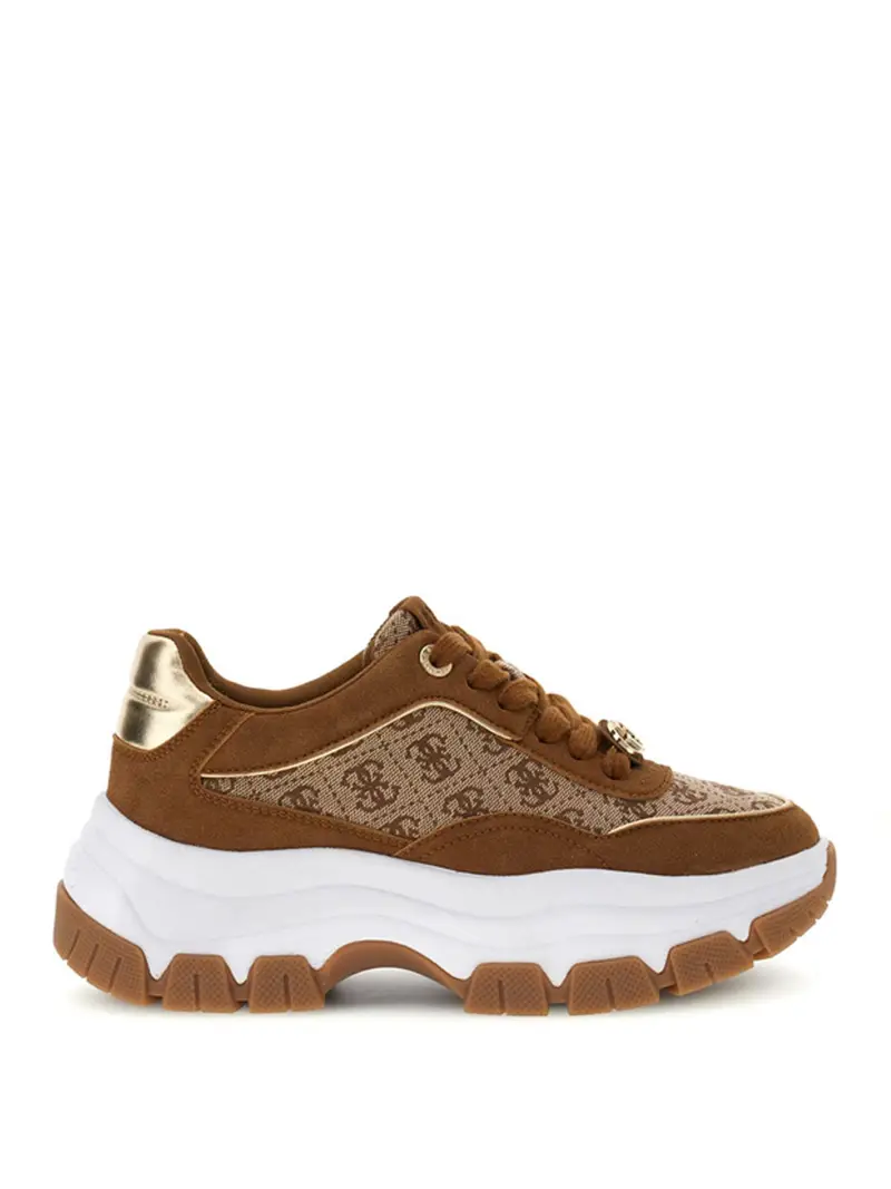 sneakers guess berrett3 da donna - beige