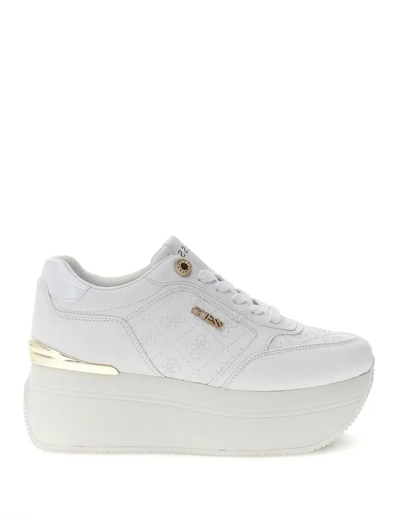 sneakers guess camrio10 da donna - bianco