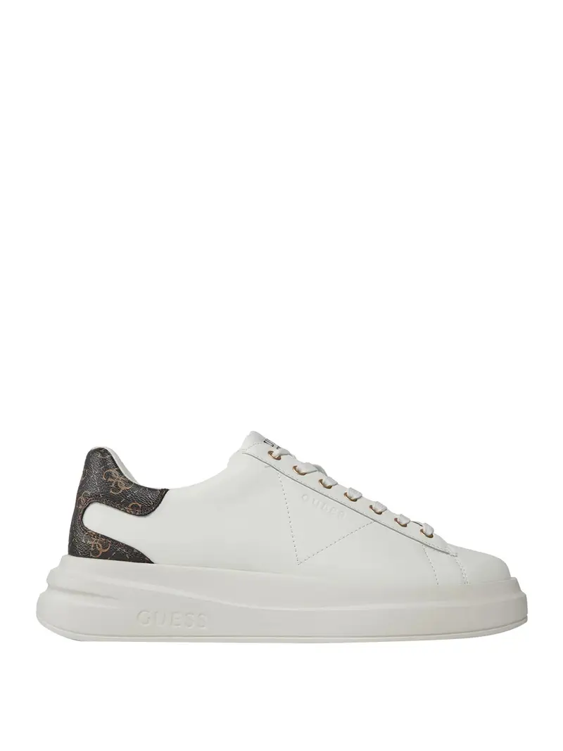 sneakers guess elba da uomo - bianco