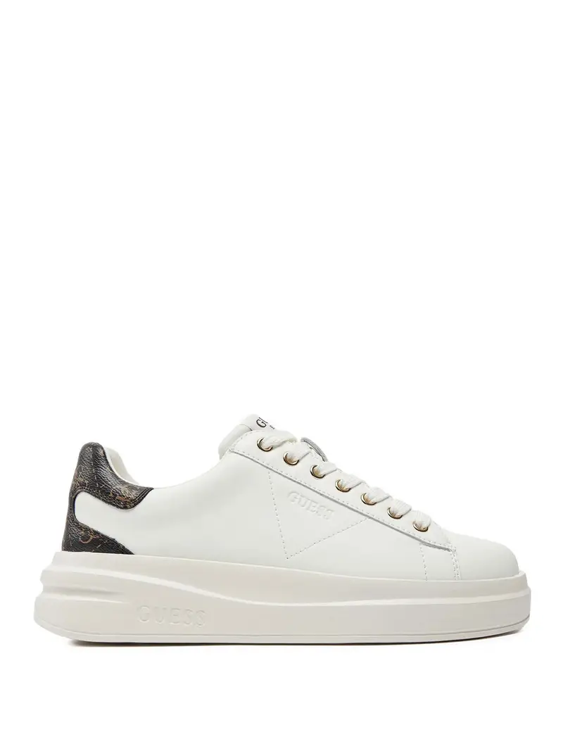 sneakers guess elbina da donna - bianco