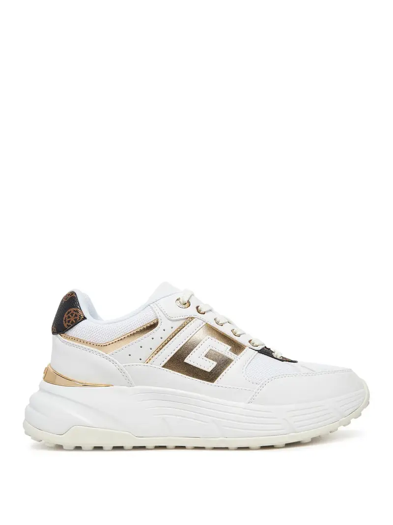 sneakers guess fonzi da donna - bianco