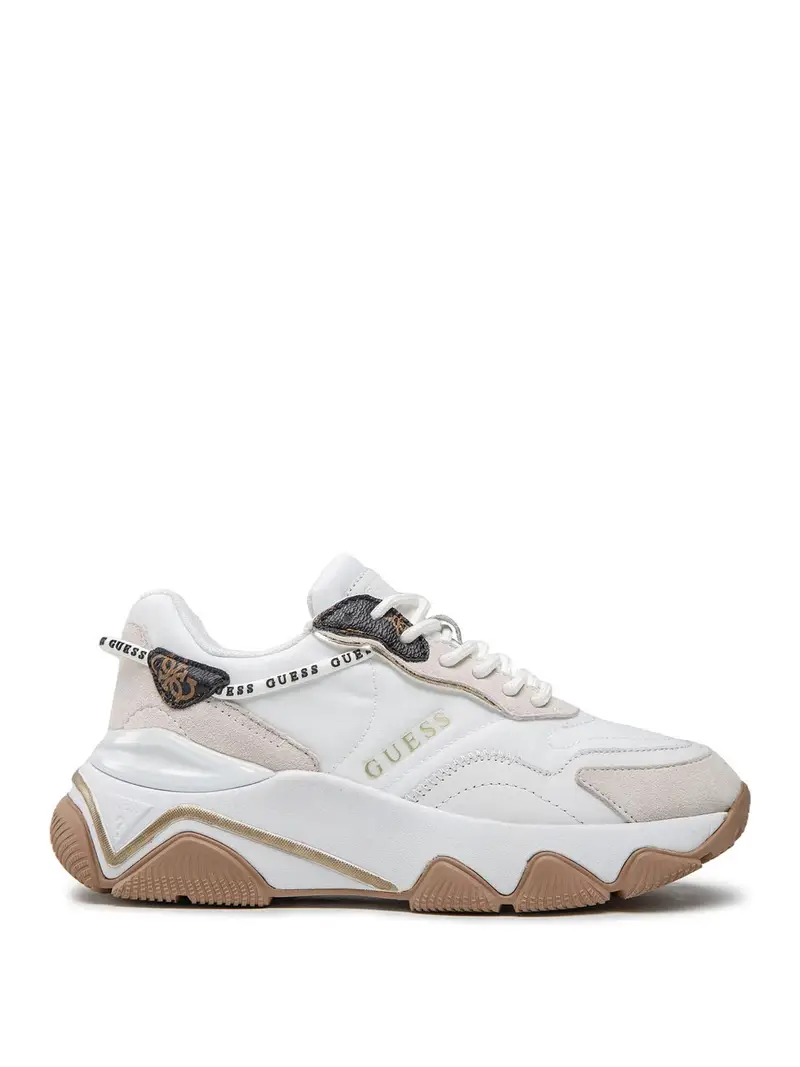 sneakers guess micola da donna - bianco