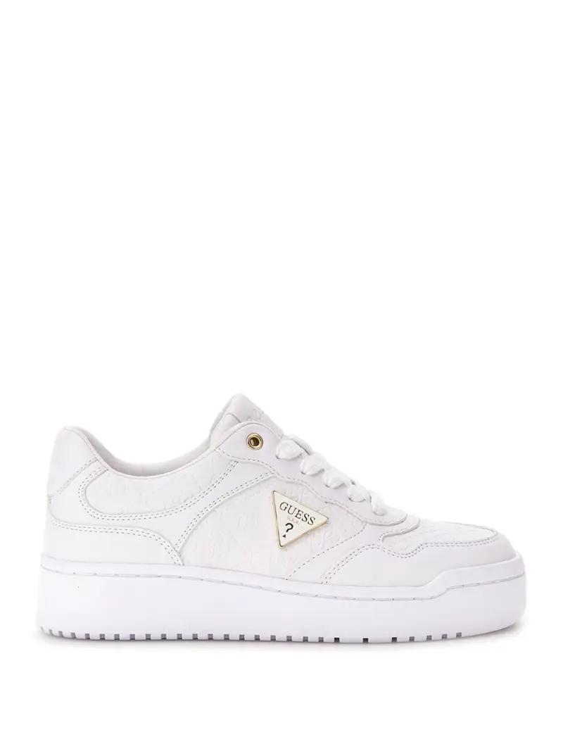 sneakers guess miram6 da donna - bianco
