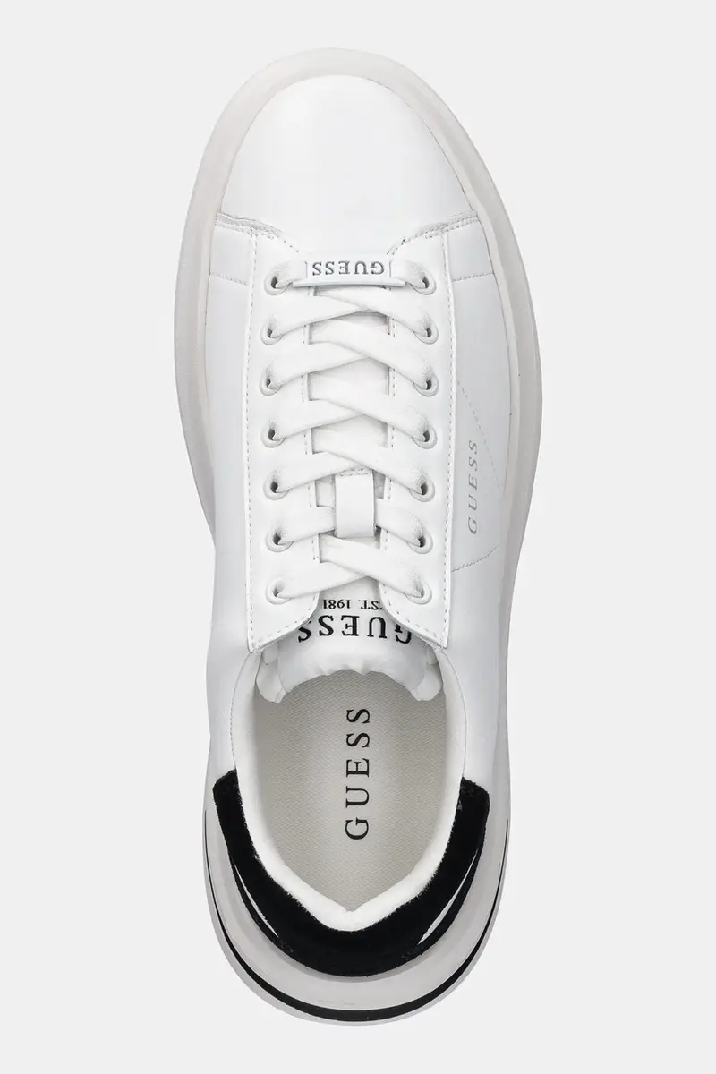 sneakers in pelle ELBA uomo colore bianco FMFLBA LEA12 miniatura 4