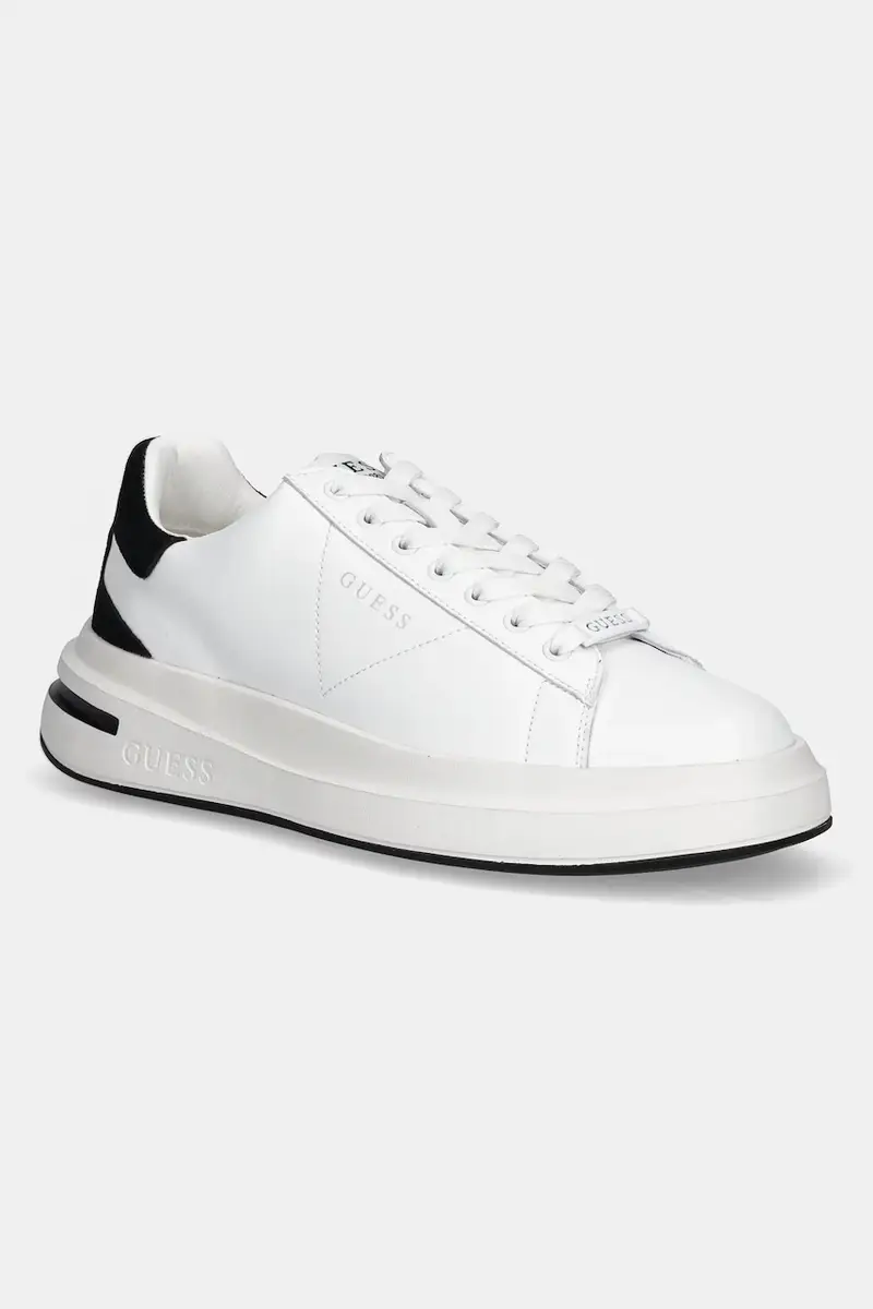sneakers in pelle ELBA uomo colore bianco FMFLBA LEA12