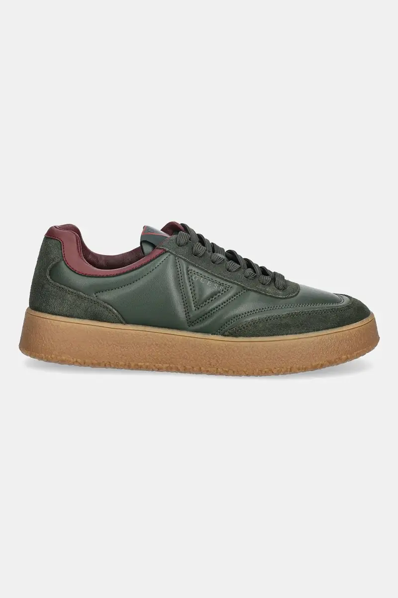 sneakers in pelle WIMOH uomo colore verde FMFMOH LEA12 miniatura 2