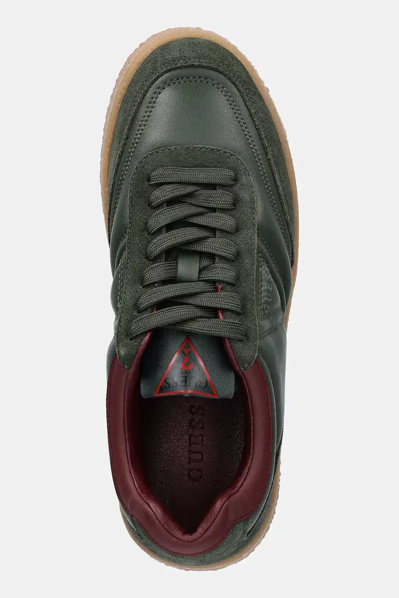 sneakers in pelle WIMOH uomo colore verde FMFMOH LEA12 miniatura 4