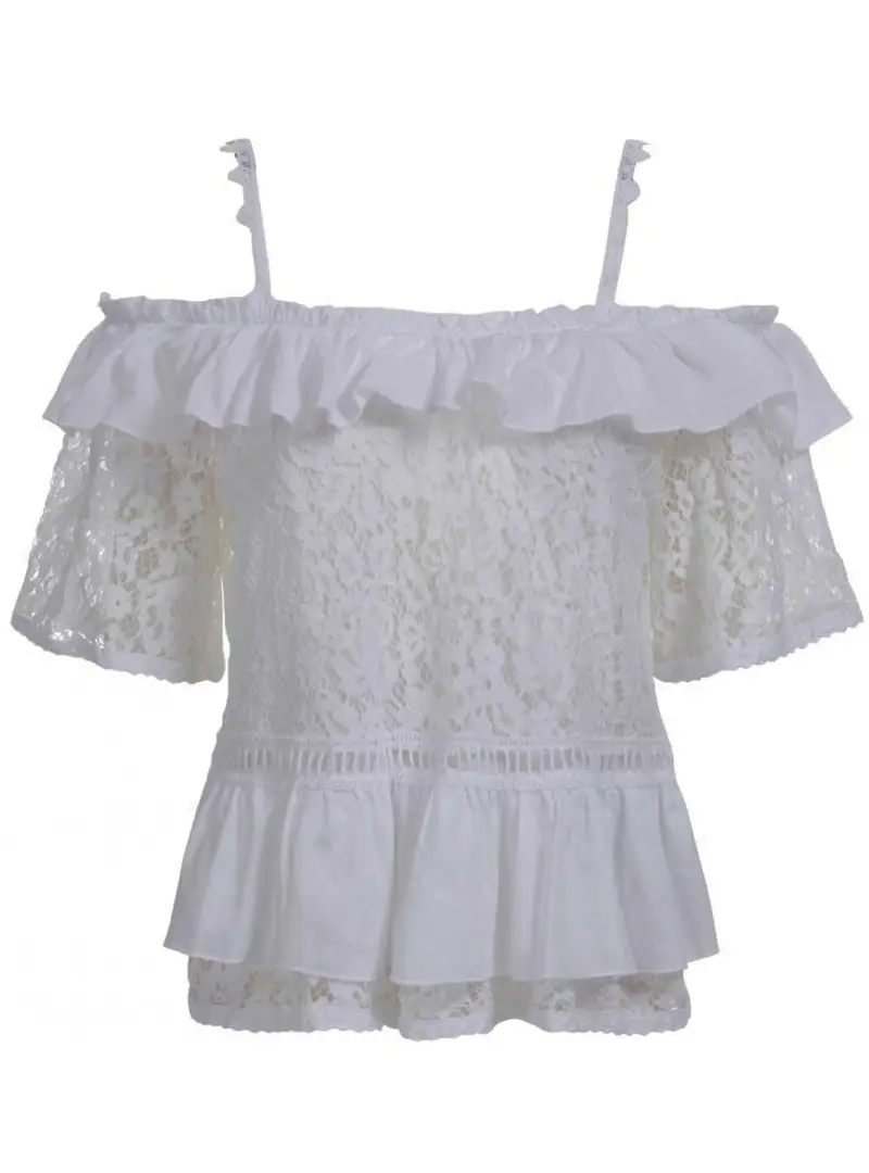 Guess - Ss New Olimpia Top Twht Bianco W1GH0N WDXL0