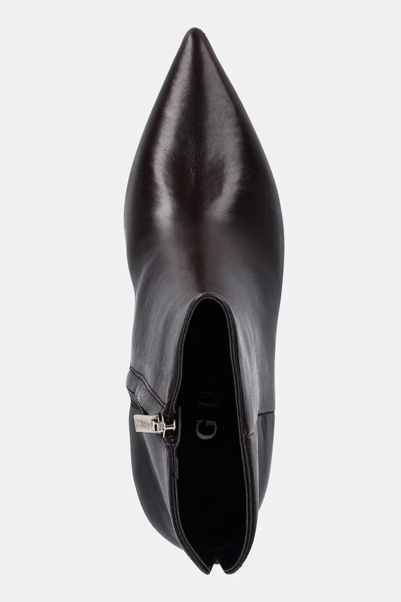 stivaletti alla caviglia in pelle HALISA donna colore marrone FLFHAL LEA10 miniatura 4