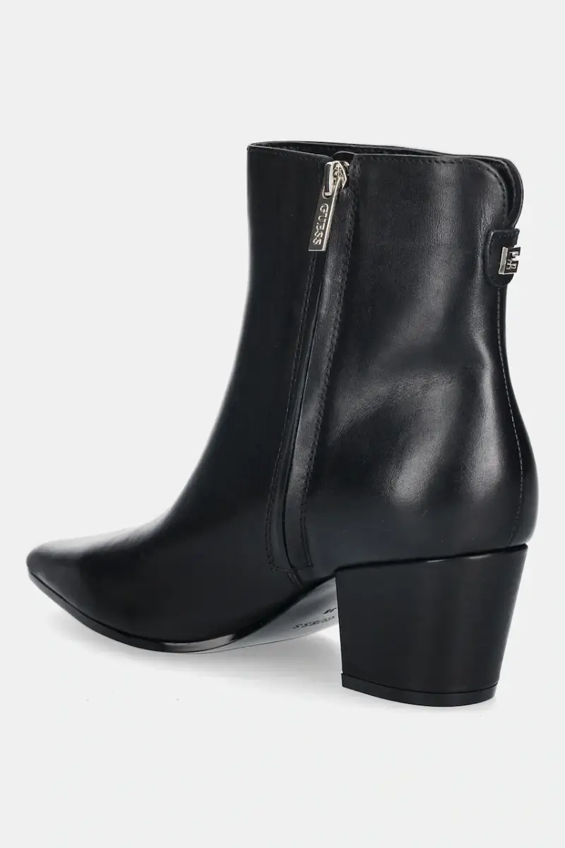 stivaletti alla caviglia in pelle HALISA donna colore nero FLFHAL LEA10 miniatura 3