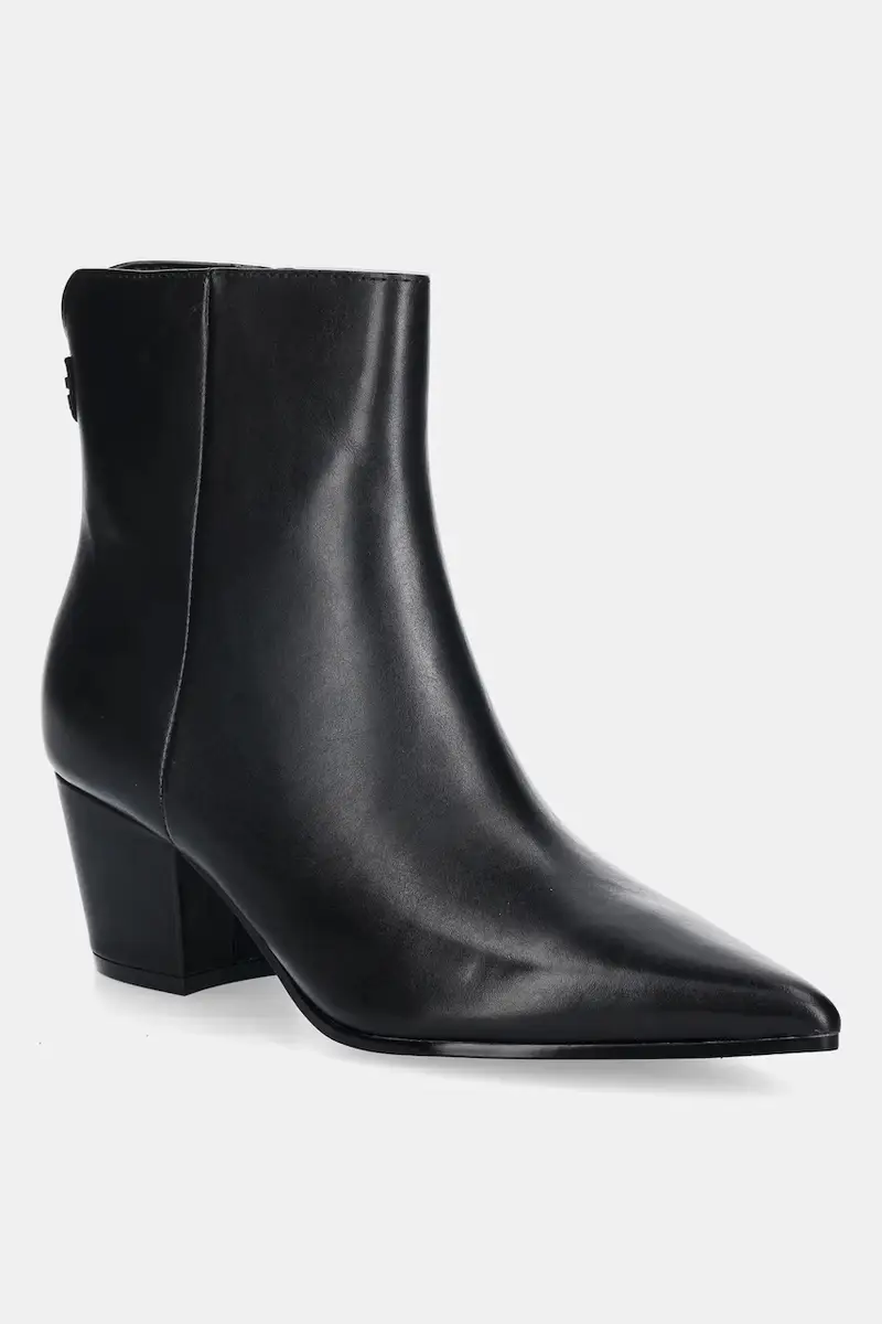 stivaletti alla caviglia in pelle HALISA donna colore nero FLFHAL LEA10