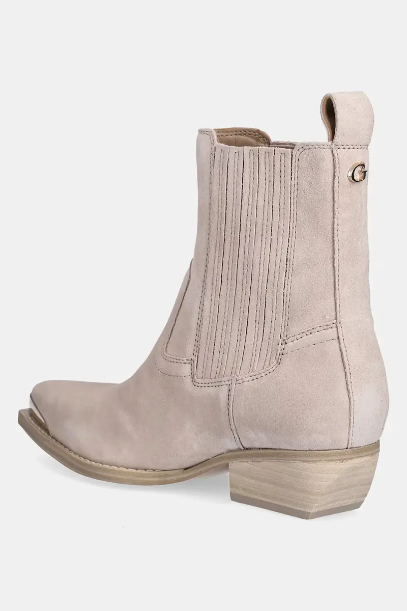 stivali cowboy in pelle scamosciata LANNA2 donna colore beige FLTLN2 SUE10 miniatura 3