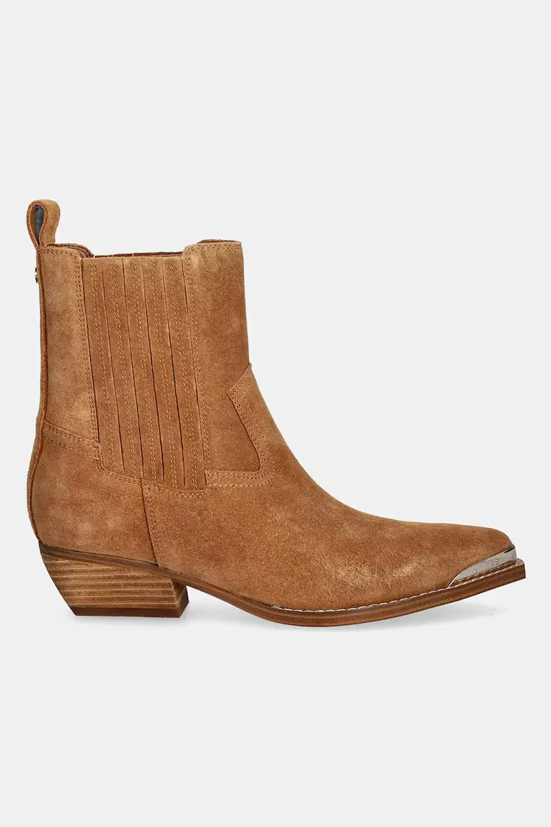 stivali cowboy in pelle scamosciata LANNA2 donna colore marrone FLTLN2 SUE10 miniatura 2