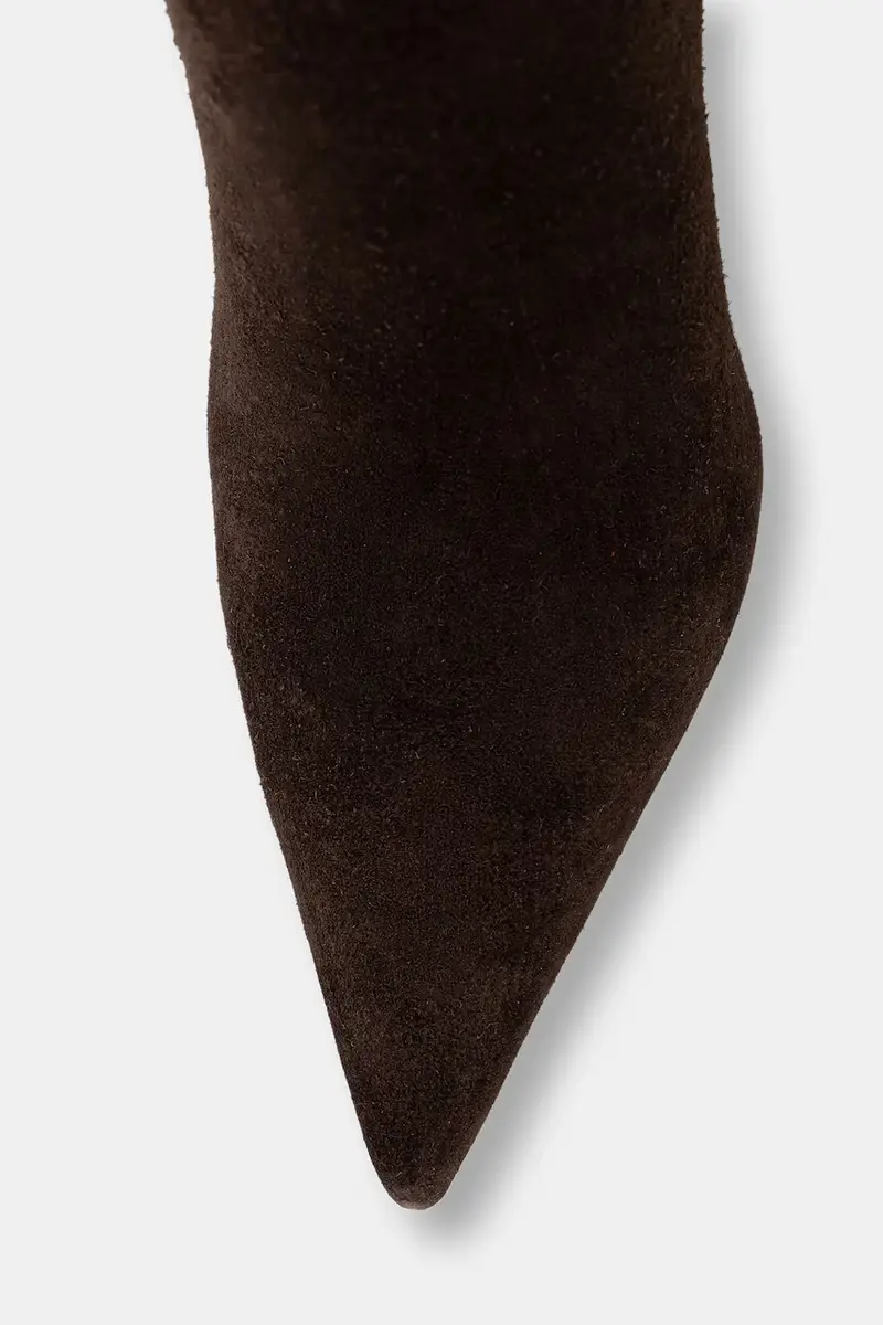 stivali in pelle scamosciata GRESSA donna colore marrone FLFGRS SUE11 miniatura 4