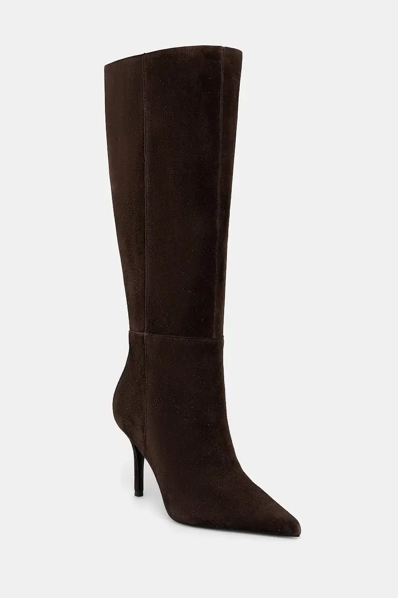 stivali in pelle scamosciata GRESSA donna colore marrone FLFGRS SUE11