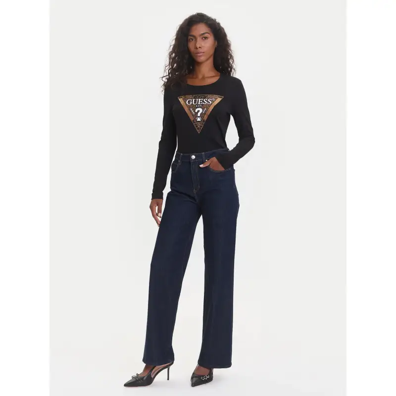 T-shirt da donna Guess Leo Triangle