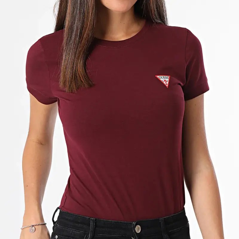 T-shirt da donna Guess Mini Triangle
