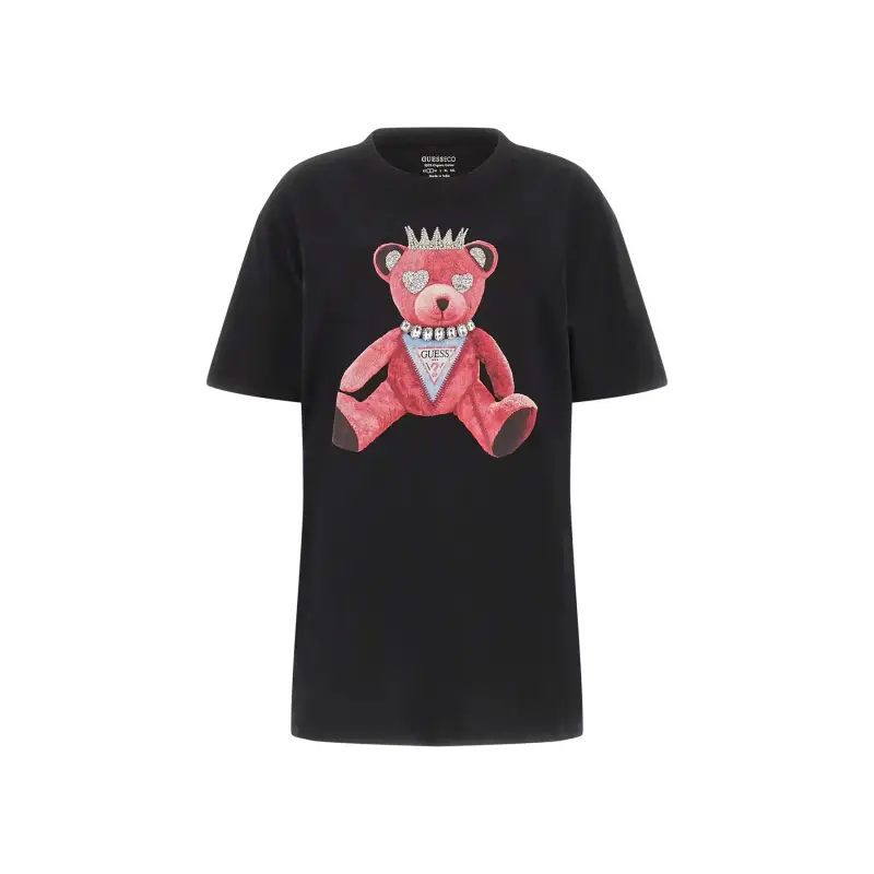 T-shirt da donna Guess Pink Bear