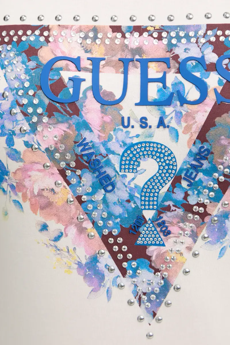 Guess T-shirt Donna Beige 3840355 miniatura 5