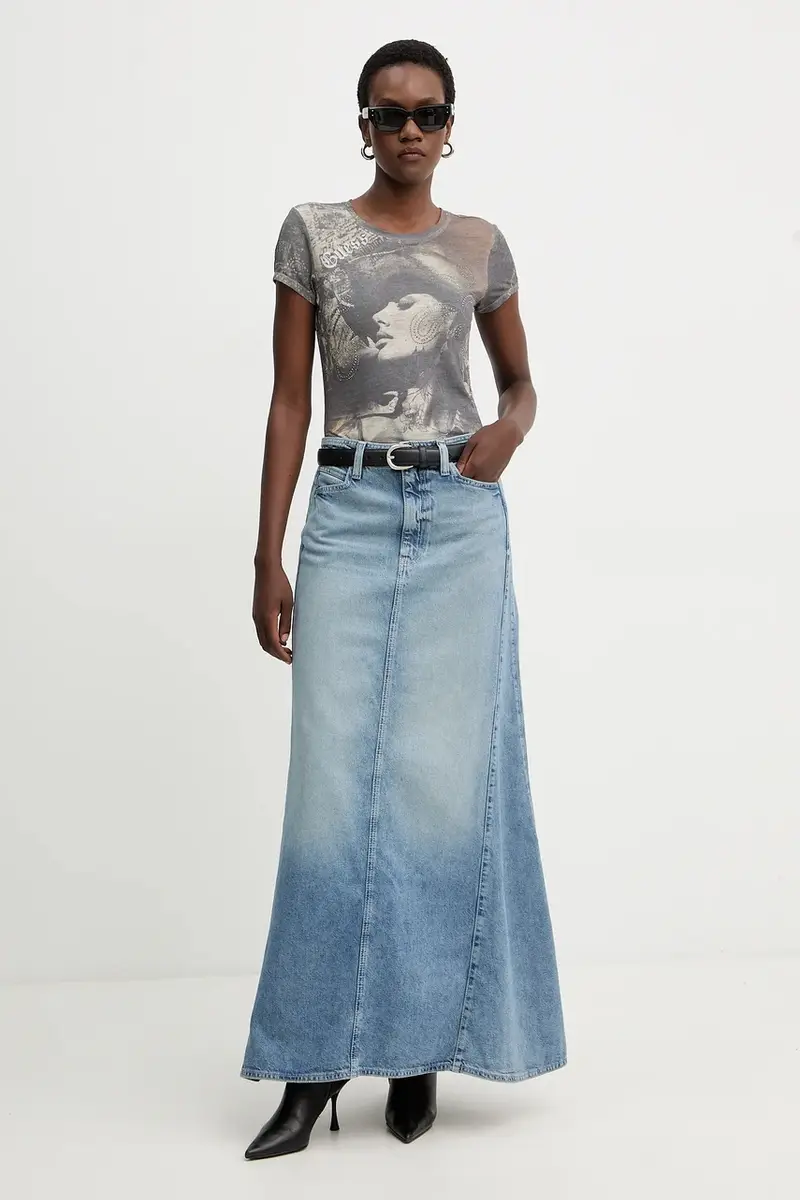 Guess T-shirt Donna Grigio 3611894 miniatura 2