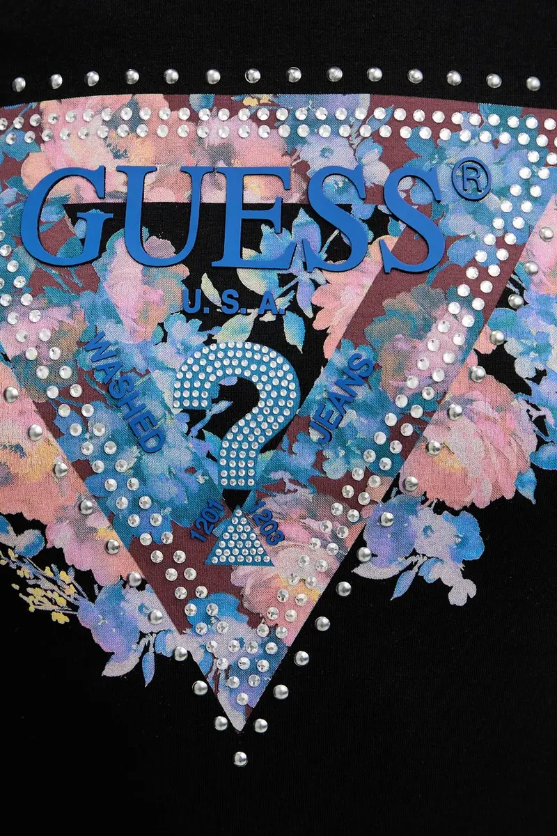 Guess T-shirt Donna Nero 3847326 miniatura 5