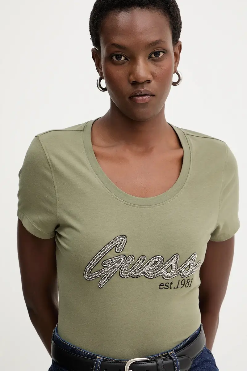 Guess T-shirt Donna Verde 3669559 miniatura 4