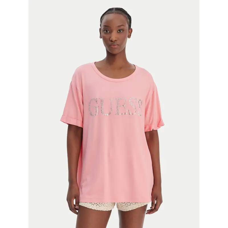 Guess T-shirt Rosa 4241907