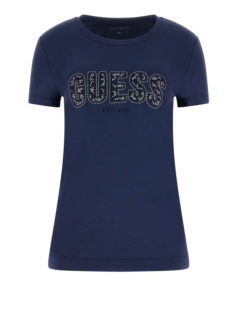 t-shirt guess da donna - blu