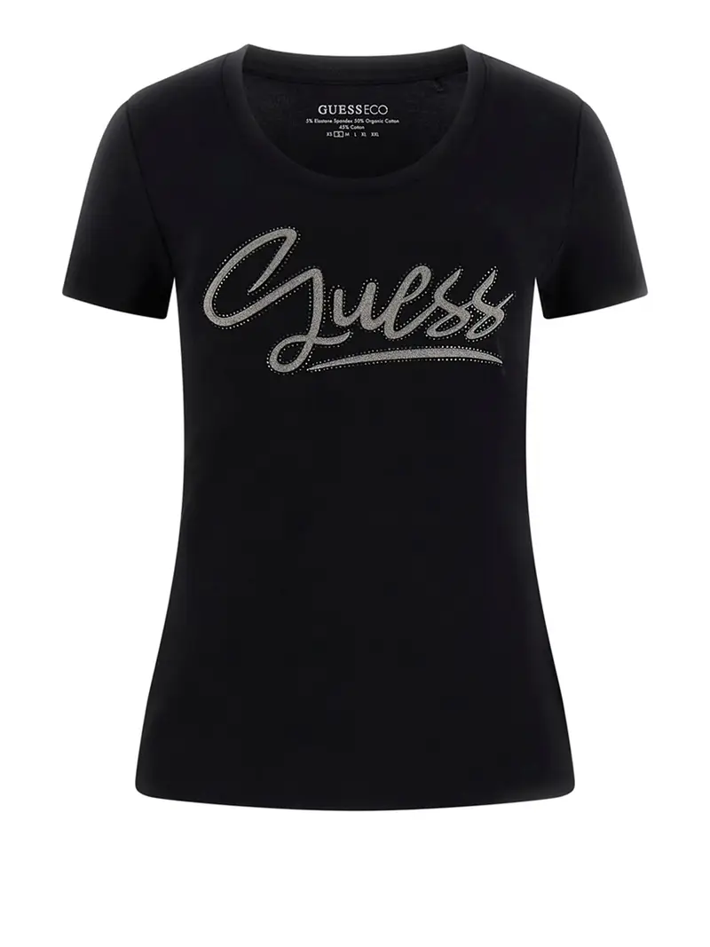 t-shirt guess da donna - nero