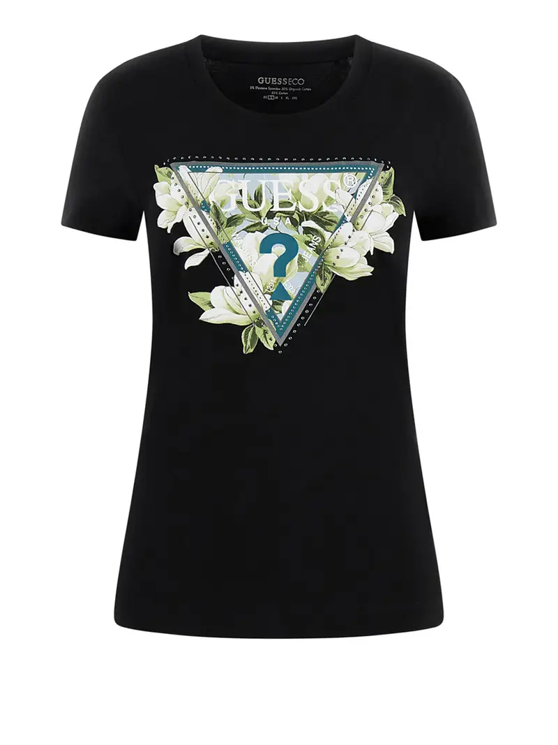 t-shirt guess da donna - nero