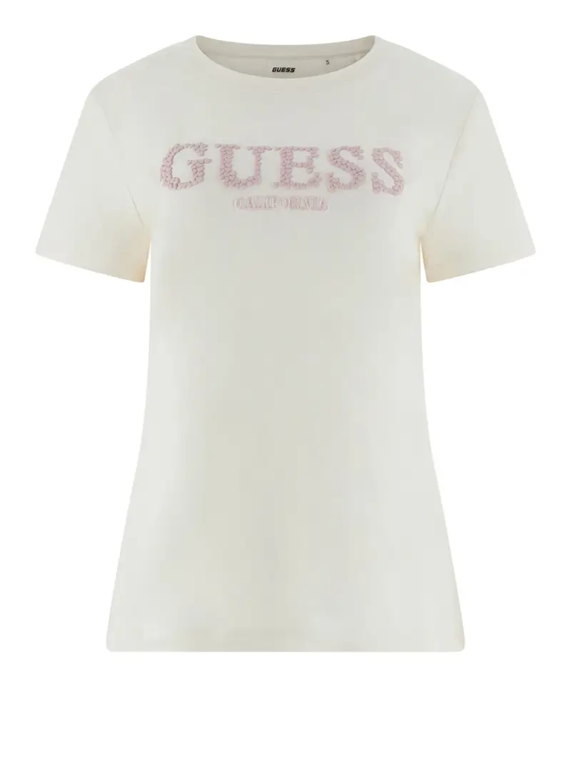t-shirt guess giuditta da donna - bianco