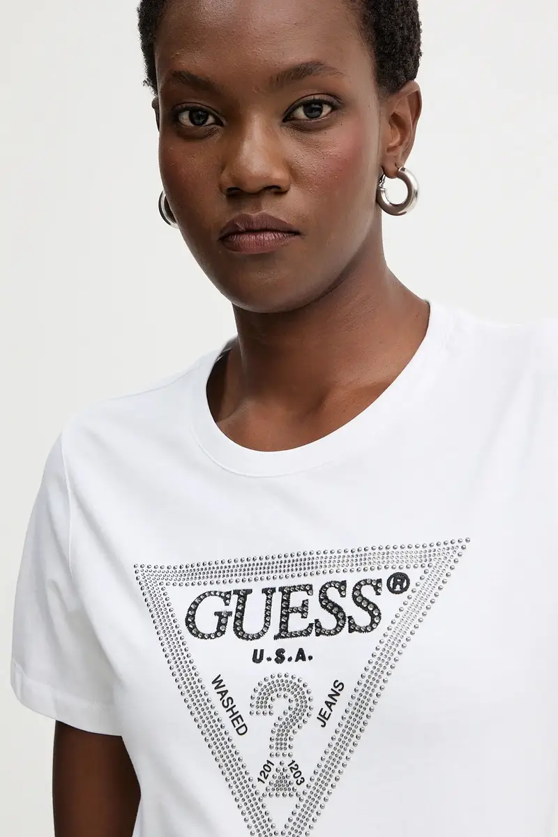Guess T-shirt Donna Bianco 3578471 miniatura 4