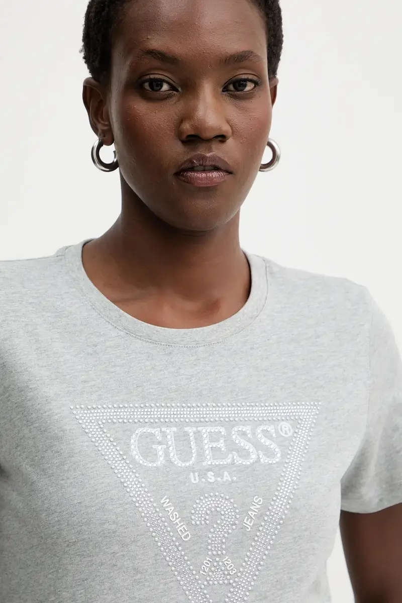 Guess T-shirt Donna Grigio 3611840 miniatura 4