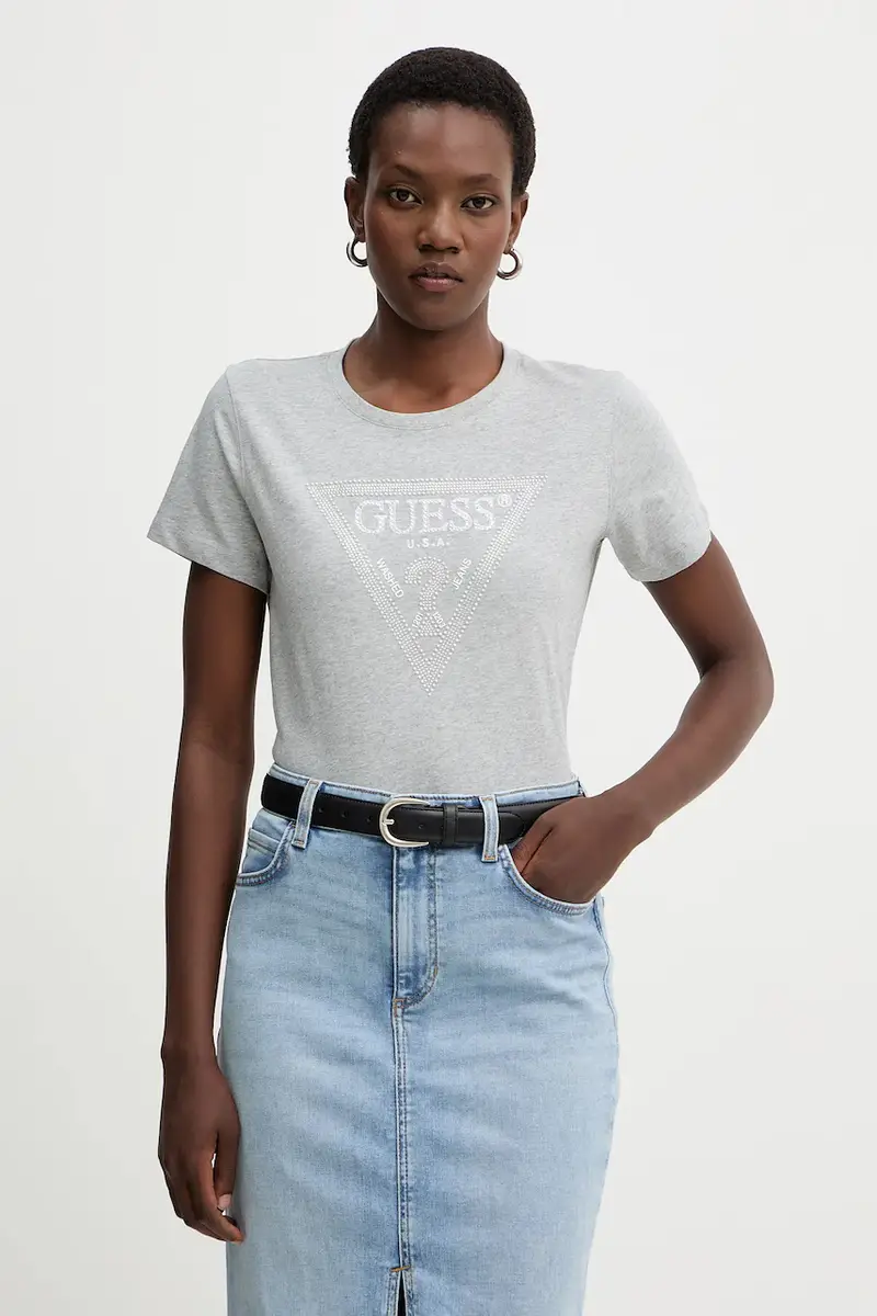 Guess T-shirt Donna Grigio 3611840