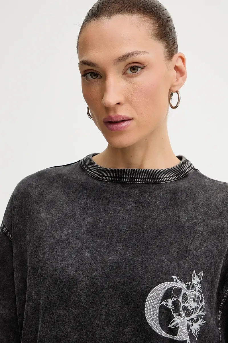 Guess T-shirt Donna Grigio 3611850 miniatura 4