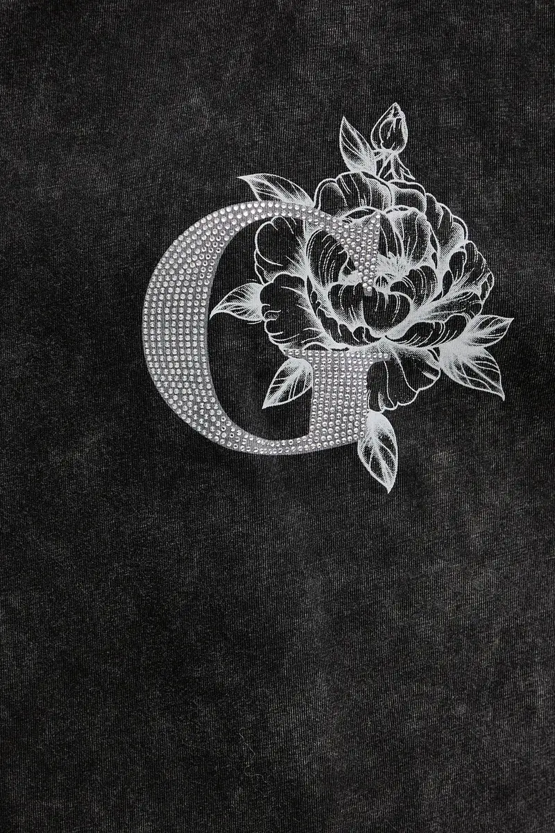 Guess T-shirt Donna Grigio 3611850 miniatura 5