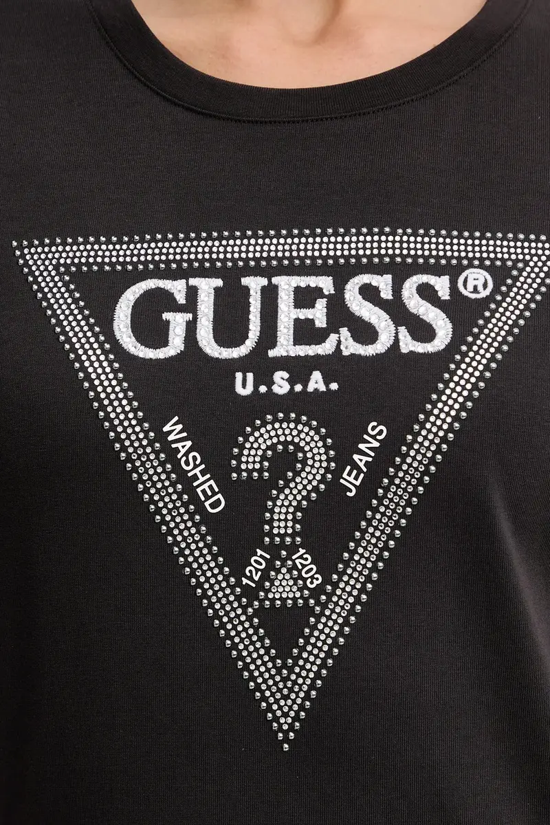 Guess T-shirt Donna Marrone 3620460 miniatura 5