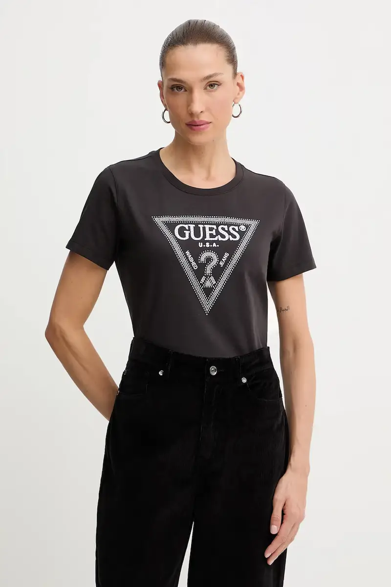 Guess T-shirt Donna Marrone 3620460