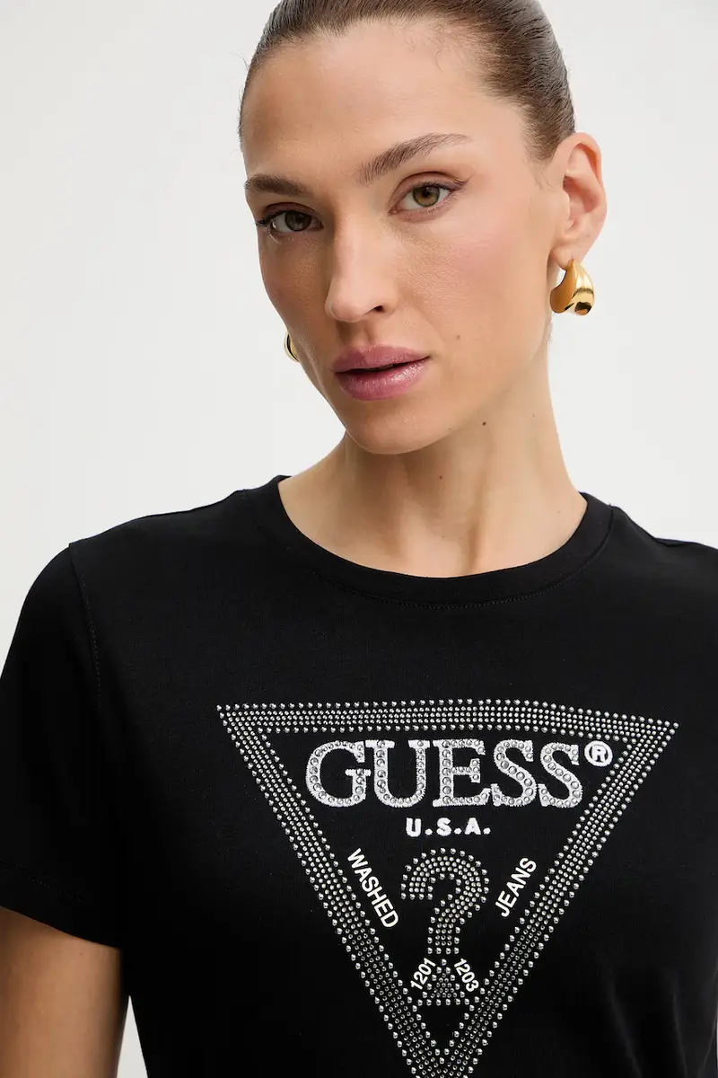 Guess T-shirt Donna Nero 3649584 miniatura 4