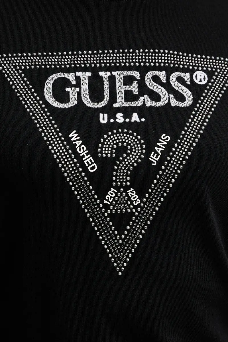 Guess T-shirt Donna Nero 3649584 miniatura 5