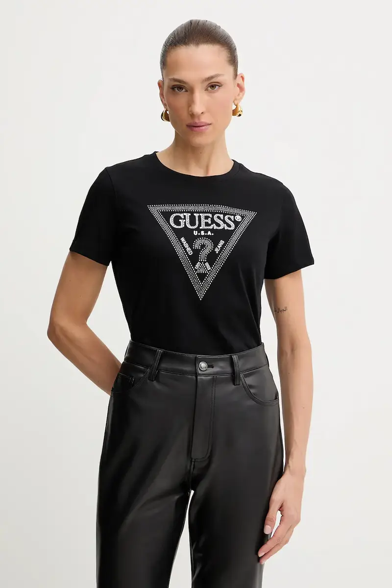 Guess T-shirt Donna Nero 3649584