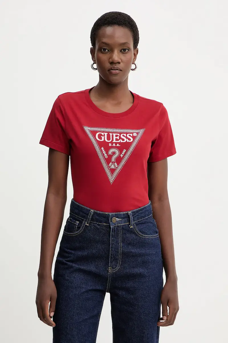 Guess T-shirt Donna Rosso 3667289