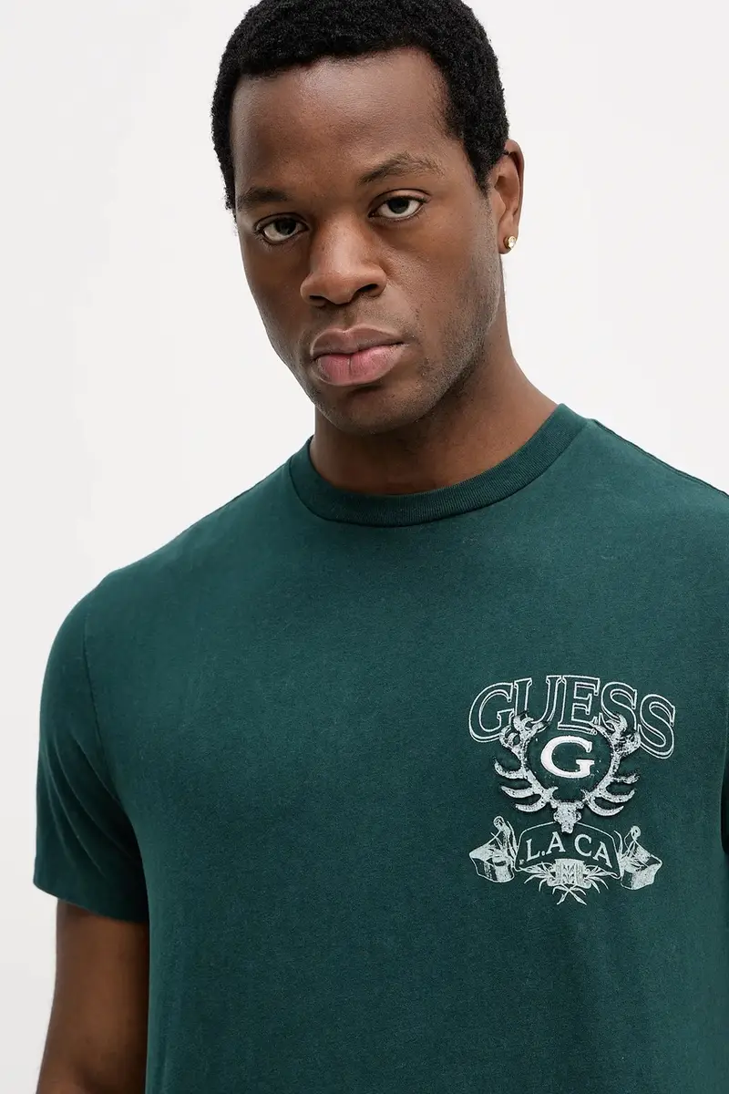 Guess T-shirt Verde 3958399 miniatura 4