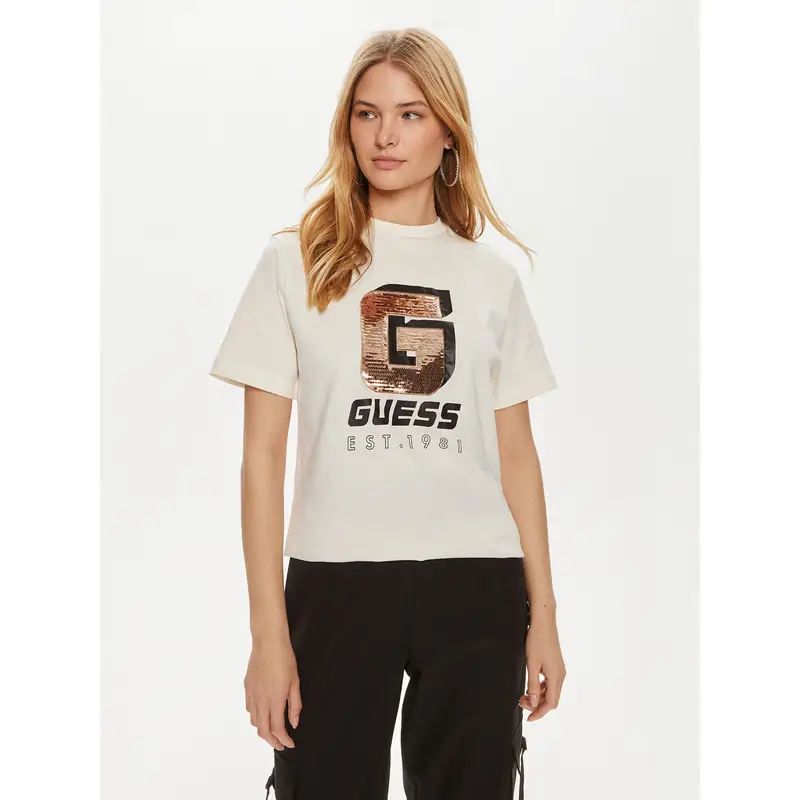 Guess T-shirt Beige 3205772
