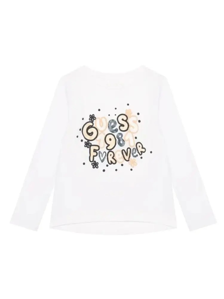 Guess T-shirt Bianco 3501934
